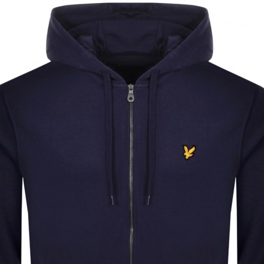 Alternative Image for ProductLyle And Scott Full Zip Hoodie Navy2
